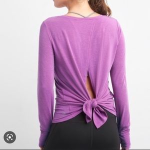 Gap Fit Breathe Open Back Long Sleeve.